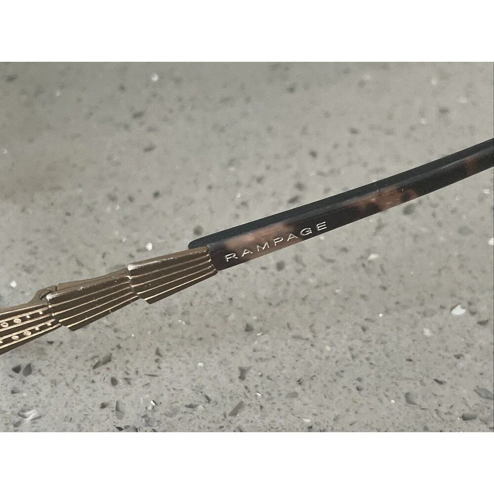 Rampage R165 LBRN 49-18-135 Brown Metal Flex  Half Rim Eyeglasses Frames ONLY